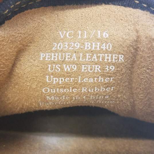 OluKai Pehuea Leather Slip On Sneakers Black 9 image number 8