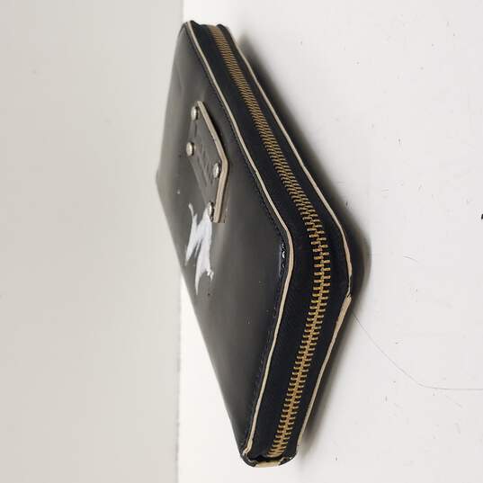 Buy the Kate Spade Women's Black Patent Leather Accordion Wallet |  GoodwillFinds