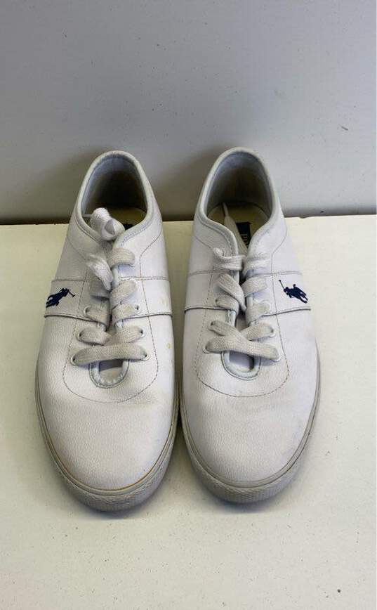 Ralph Lauren White Sneaker Casual Shoe Men 9.5 image number 6
