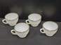 Bundle Of 11 Anchor Hocking White Sandwich White Gold Trim Punch Cups image number 4