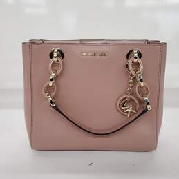 Michael Kors Cynthia Small Soft Pink Leather Satchel Bag