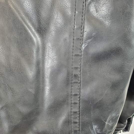 Tommy Hilfiger Men's Black Leather Jacket SZ L image number 9