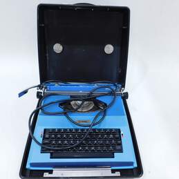 Vintage 1970s Royal Apollo 12-GT Ocean Blue Electric Typewriter Japan w/ Case