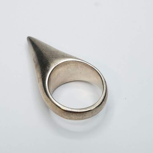 Sterling Silver Modernist Cone Sz 7 Ring 26.6g image number 3
