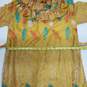 Vora Gold Feather Embroidered Maxi Dress image number 5