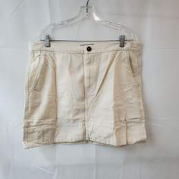 Size 16 White Cotton Denim Skirt - Tag Attached