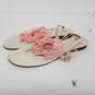 Kate Spade White Sandals w/ Flora Embellishment Size 7B image number 3