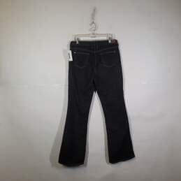 Womens Dark Wash Regular Fit Stretch Denim Bootcut Leg Jeans Size 12T alternative image
