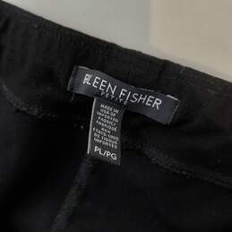 Eileen Fisher Black Nylon Blend Stretch Pants Women's Petite Size PL #2 alternative image