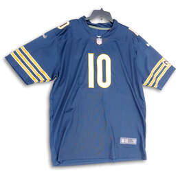 Mens Blue NFL Chicago Bears Mitchell Trubisky #10 Football Jersey Size XXXL