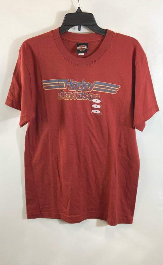Harley Davidson Red T-Shirt - Size Medium image number 1