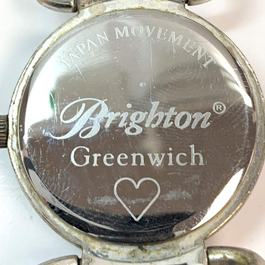 Designer Brighton Greenwich White Round Dial Analog Wristwatch w/ Dust Bag image number 5