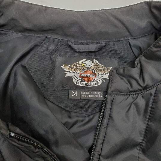 Harley Davidson FXRG Black Full Zip Jacket Size M image number 3