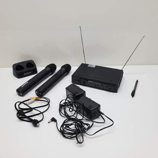 VTG. Acesonic *P/R Untested* WH-968 Dual Wireless Mics W/Transmitter System & Charger image number 1