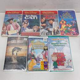 VHS Tapes Kids & Family Movies Assorted 7pc Lot