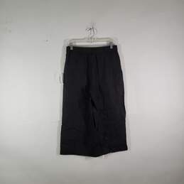 NWT Womens Elastic Waist Wide Leg Flat Front Cropped Pants Size PM alternative image