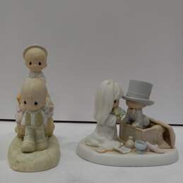 Bundle of 2 Assorted Precious Moments Porcelain Figurines IOB alternative image