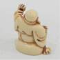 Happy Laughing Buddha Ivory Resin Figurines Set of 5 2 Inch image number 9