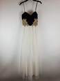 Dillard's Women White Black Gold Sequin Ball Gown 5 NWT image number 1