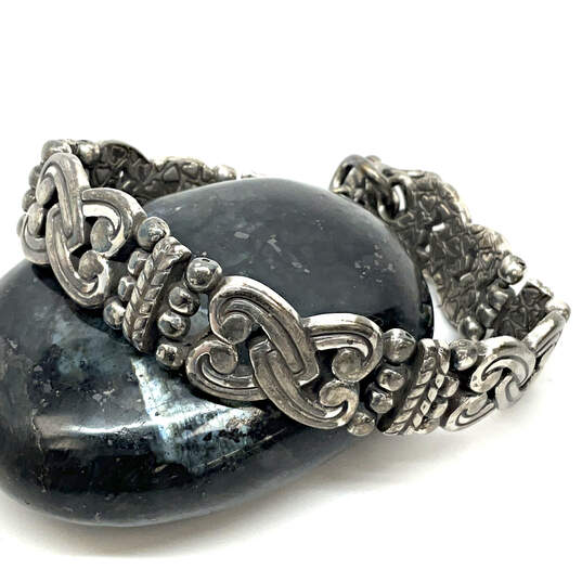 Designer Brighton Silver-Tone Manzanita Interlocked Heart Chain Bracelet image number 2
