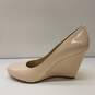 Banana Republic Patent Leather Wedge Heels Nude 8.5 image number 3