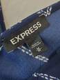 Express Blue Checkered Print Sleeveless Jumpsuit Size M image number 3