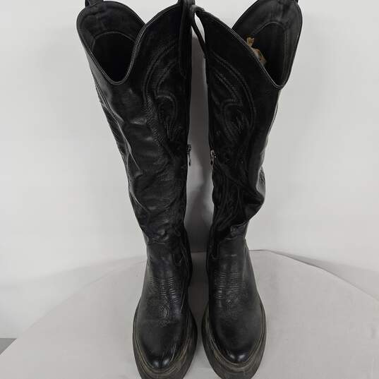 Black Western Boots image number 1