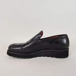 Donald J Pliner Italy Black Leather Slip Loafers Shoes Women's Size 7.5 M alternative image
