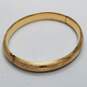 14K Gold Chiseled Hinge Bangle Bracelet 10.8g image number 3