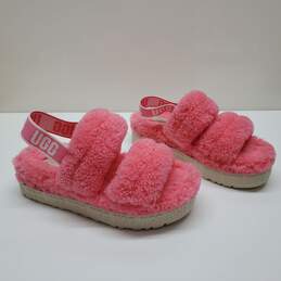 UGG Women's 1120876 Oh Fluffita Sandals Slippers Shoes Pink Rose Sz 8