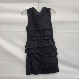 NWT BCBGMaxAzria Women's Black Tiered Ruffle Dress sz XS alternative image