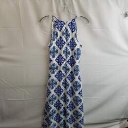 Ann Taylor Factory Women's Blue Polyester Long Dress Size 0 alternative image