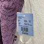 NWT Womens Purple Floral Sleeveless Halter Neck Back Zip Maxi Dress Size 16 image number 4