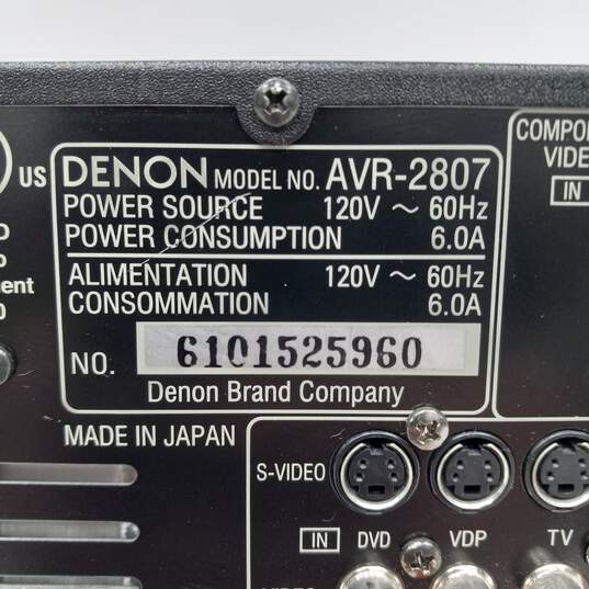 Denon AV Surround Receiver AVR-2807 image number 7