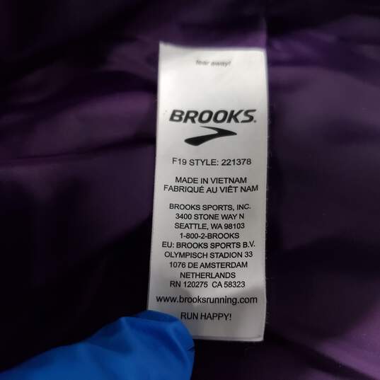 Brooks Running Women's Purple Zip Puffer Vest Size XS image number 4