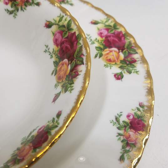 Vintage Royal Albert 1962 Old Country Roses Oval Platter and Bowl England Bone China image number 2