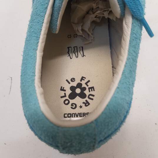 Converse x Golf Le Fleur Tyler the Creator One Star Ox Blue Sneakers Men's Size 12 image number 8