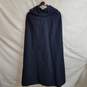 Vintage tailored navy blue long wool cape image number 3