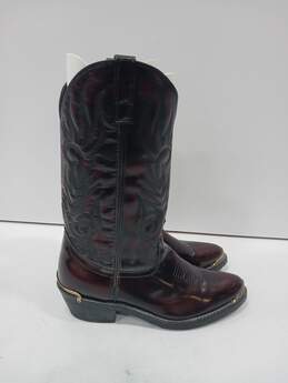 Men's Brown Cowboy Boots Size 10 alternative image
