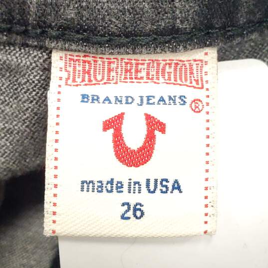 True Religion Black Washed Skinny Jeans Sz 26 image number 1