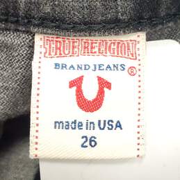 True Religion Black Washed Skinny Jeans Sz 26