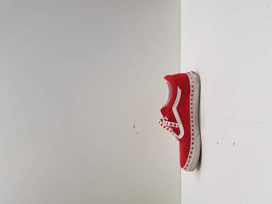 Vans Shoes | Kids Vans Heart Valentines Shoes | Color: Red/White | Size: 5.5 image number 2