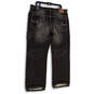 NWT Mens Black Dark Wash Denim Stretch Straight Leg Jeans Size 38/32 image number 2