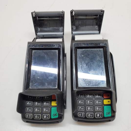 Lot of 2 Dejavoo Z11 Vega 3000 Credit Card Machines Untested #8 image number 1