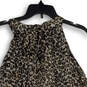 NWT Womens Multicolor Animal Print Halter Neck Sleeveless Blouse Top Size L image number 4
