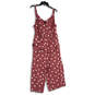NWT Womens Purple Polka Dot Adjustable Strap One-Piece Jumpsuit Size 2 image number 2