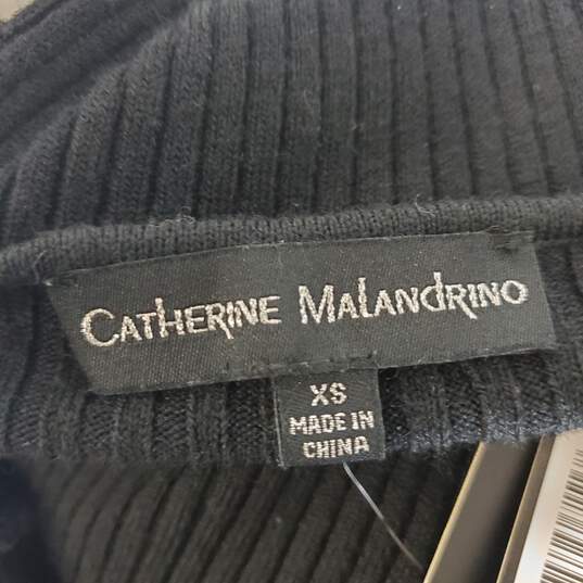 Catherine Malandrino Women Black Sweater Sz XS Nwt image number 3