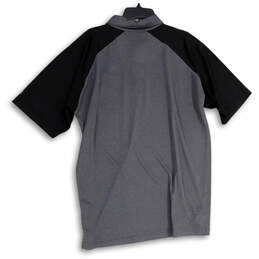 Mens Multicolor Short Sleeve Side Slit Collared Golf Polo Shirt Size XL alternative image