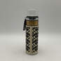 Coach Brown Beige Signature Print Leather Flip Lock Glass Water Bottle image number 1