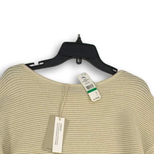NWT Tommy Bahama Womens Beige Knitted Long Sleeve Pullover Sweater Size Large image number 3